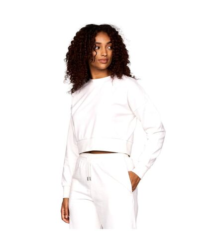 Juice Womens/Ladies Catalina Crew Neck Crop Sweatshirt (White) - UTBG540