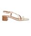 Womens/ladies Jaskell Low Block Heel Sandals Ecru Dune London-1