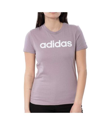 T-shirt Violet Femme Adidas Lin - L