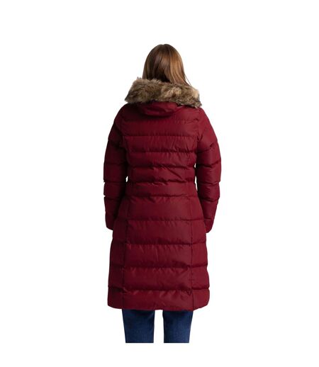 Womens/ladies Audrey Padded Jacket Dark Cherry Trespass