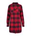 Robe Chemisier Femme Bleu Foncé Rouge Urban Classics-1