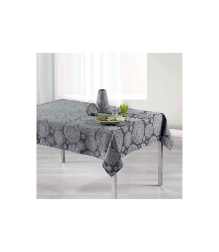 Nappe Rectangulaire Rose des Vents 140x250cm Anthracite