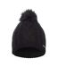 Womens/ladies Meribel Chunky Knit Beanie Black Nevica-3
