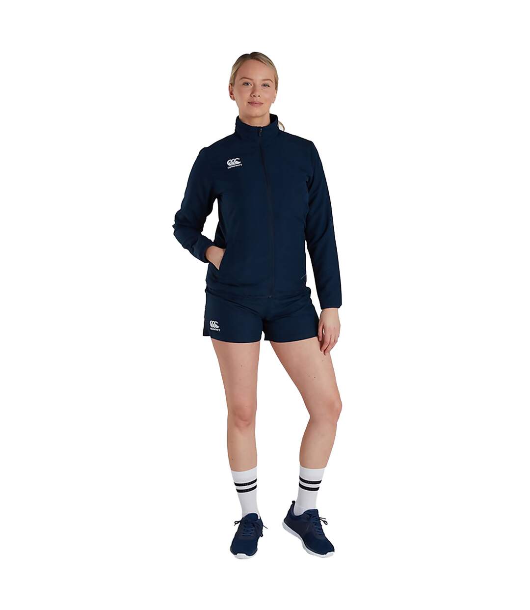 Womens/ladies Club Track Jacket Navy Canterbury-1