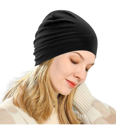 Unisex Adult Merino Wool Beanie Black Beechfield
