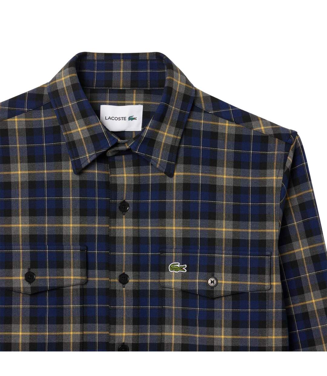 Surchemise Style À Carreaux Homme Bleu Marine Lacoste-4