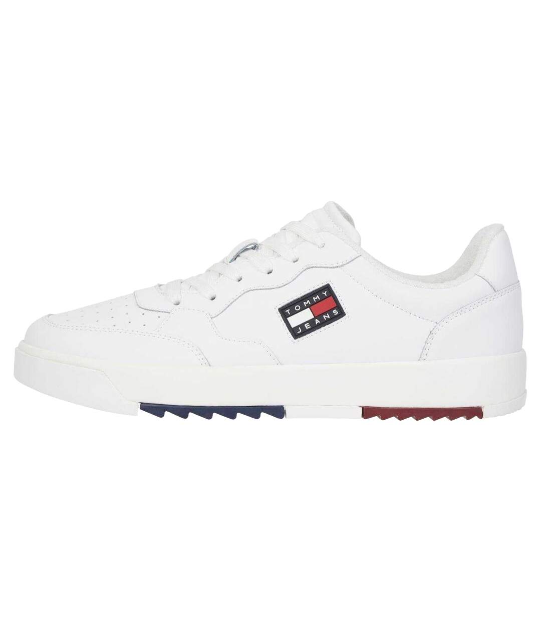 Mens Leather Basketball Trainers White Tommy Jeans-1