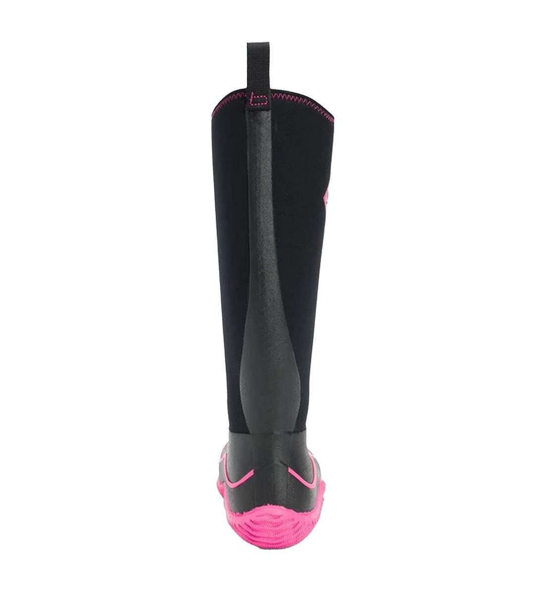 Womens/ladies hale wellington boots black/hot pink Muck Boots-2