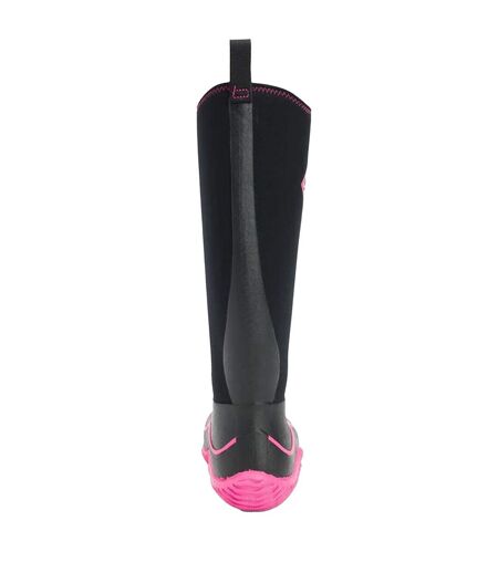 Bottes en caoutchouc femme noir/rose Muck Hale