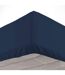 Drap Housse en Coton Biolina 180x200cm Bleu Nuit-1