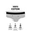 Lot de 5 slips femme  en coton uni ceinture fine 2cm Class Pierre Cardin-2