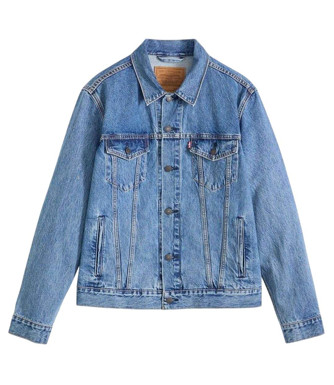 Veste Camionneur Manches Longues Homme Bleu Délavé Levis-2