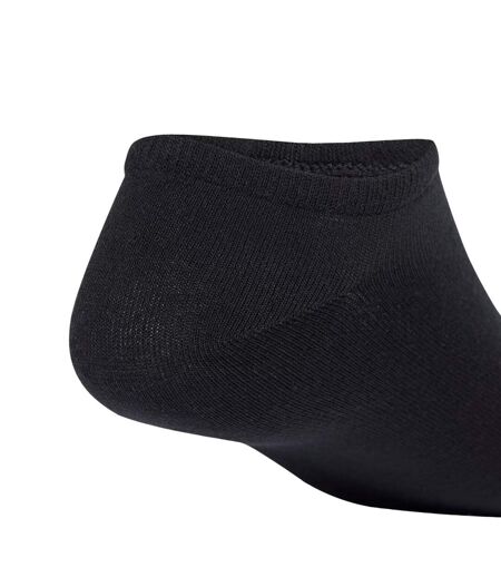 Lot De 6  Socquettes Motif/style Trèfle Femme Noir Adidas