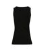 Womens/ladies Merch Tank Top Black Build Your Brand-2