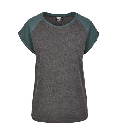 T-shirt Femme Charbon Vert Bouteille Urban Classics