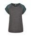 T-shirt Femme Charbon Vert Bouteille Urban Classics-1