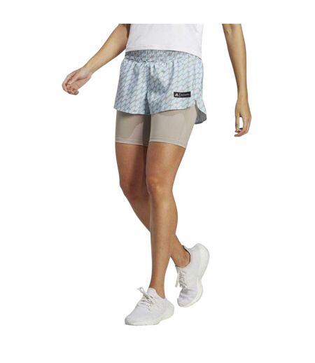 Short De Course Motif/style Icônes Merimekko Femme Bleu Pâle Marron Adidas