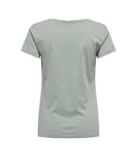 T-shirt vert femme jdy smoke - l