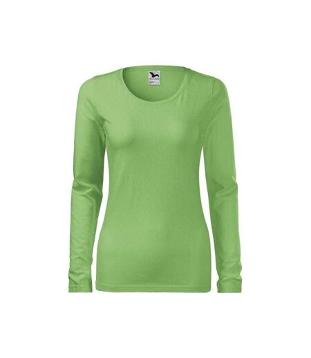 T-shirt Manches Longues Femme Vert Malfini