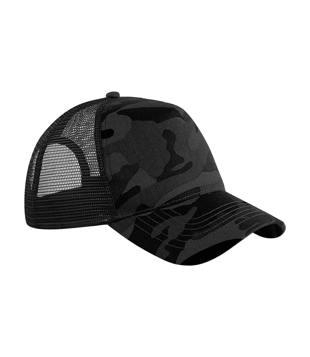 Casquette Trucker Motif/style Camouflage Bleu Nuit Beechfield-1