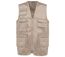 Gilet sans manches multipoches polycoton - Unisexe - WK609 - beige-1