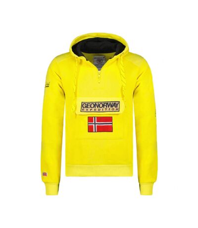 Sweat à capuche Jaune Homme Geographical Norway Gymclass 100