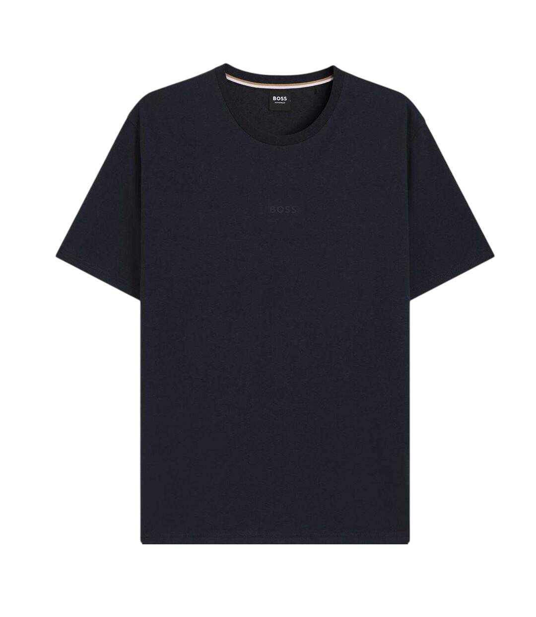 Mens Relaxed Fit Short Pyjama Set Dark Blue Boss-3