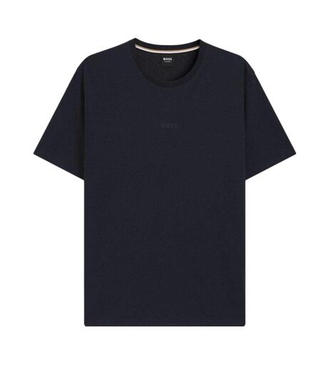 Mens Relaxed Fit Short Pyjama Set Dark Blue Boss