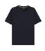 Mens Relaxed Fit Short Pyjama Set Dark Blue Boss-3