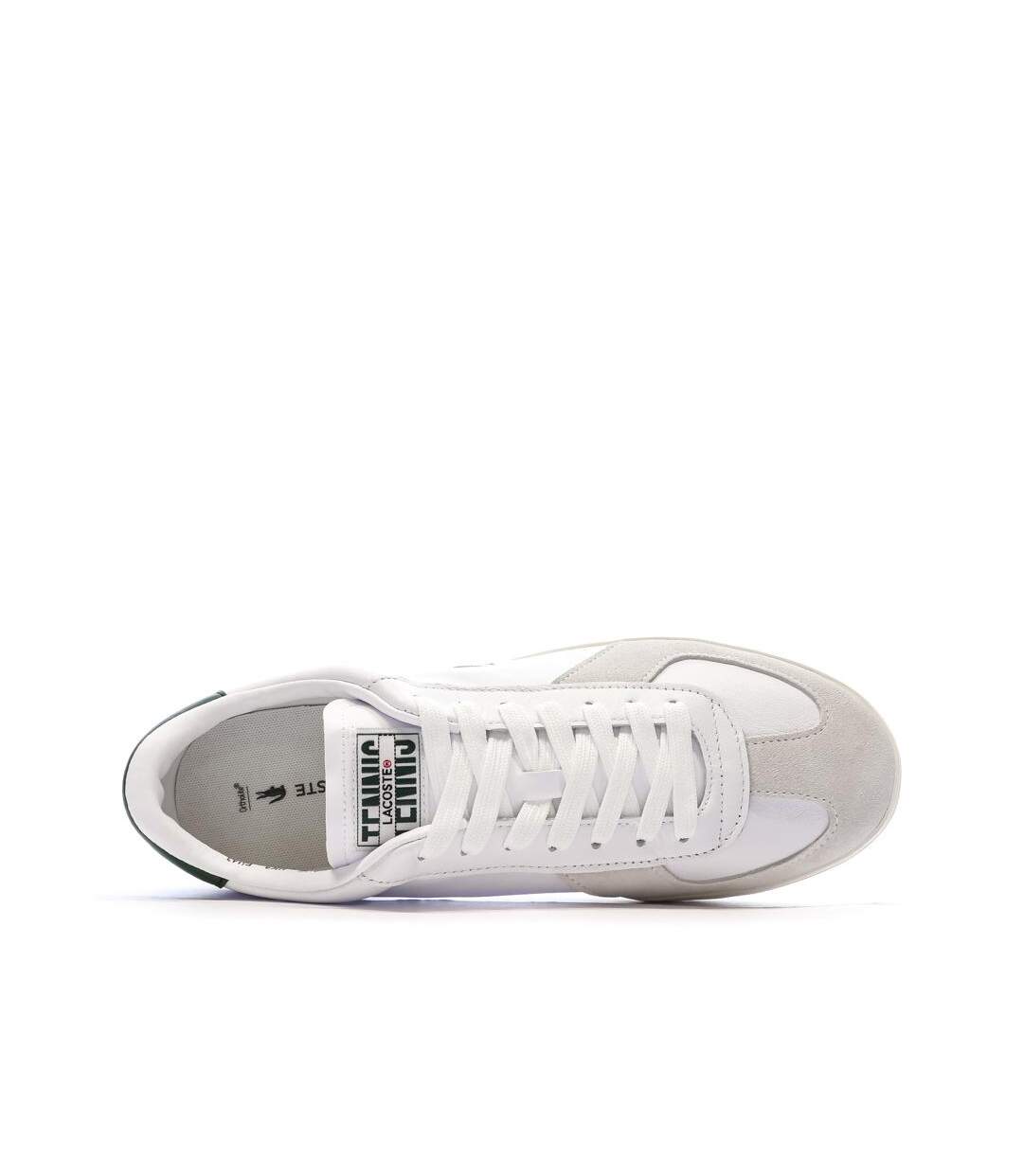 Baskets blanches homme lacoste baseshot pro 125 3-4