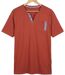 CHALLENGER SIERRA1 — Tee-shirt col boutons orange rouille : le style décontracté soigné-2