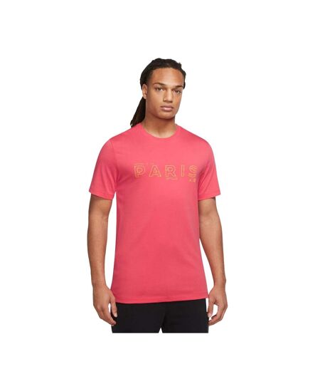 Mens Jordan Paris Saint Germain Fc T-shirt Red Nike
