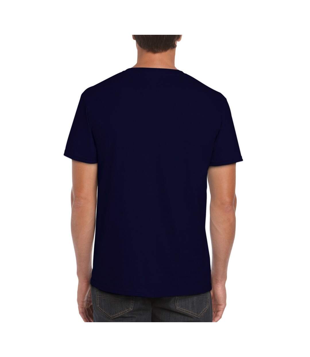 T-shirt manches courtes homme bleu marine Gildan