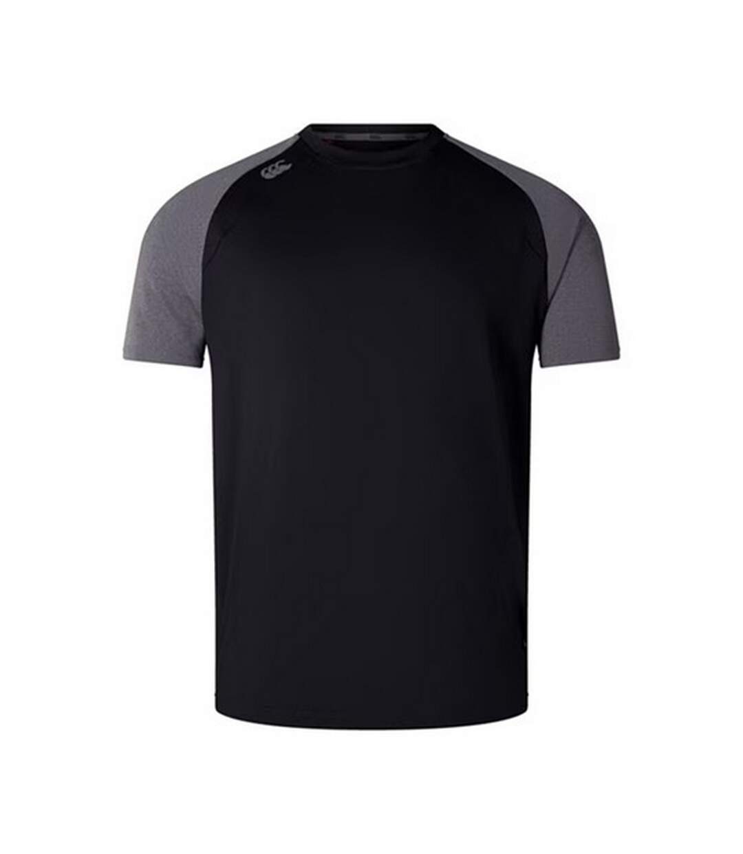 Mens Elite Training T-shirt Black Magnet Marl Canterbury-2