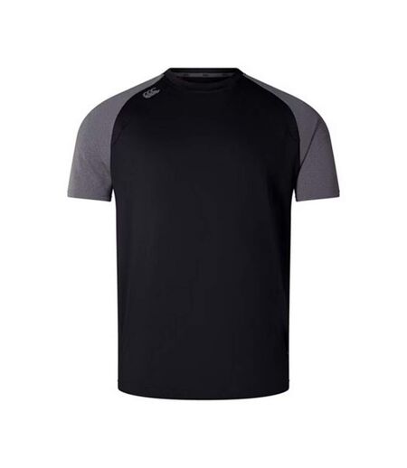 Mens Elite Training T-shirt Black Magnet Marl Canterbury