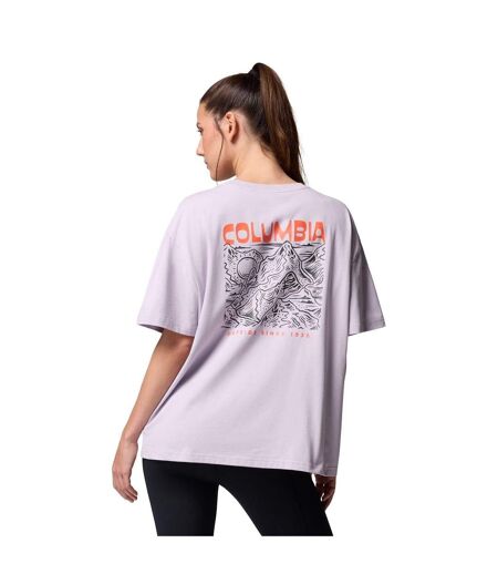 T-shirt Motif/style Imprimé Au Dos Femme Lavande Columbia