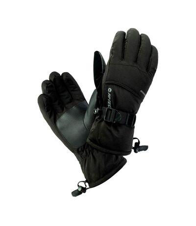 Hi-Tec Mens Katan Logo Ski Gloves (Black)