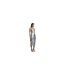 Womens/ladies Metallic Bandeau Maxi Dress Silver AmyLynn-1