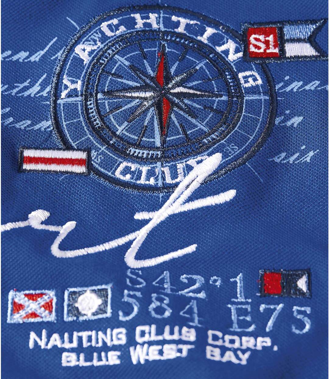 Men's Winch & Wheel Polo Shirt - Blue