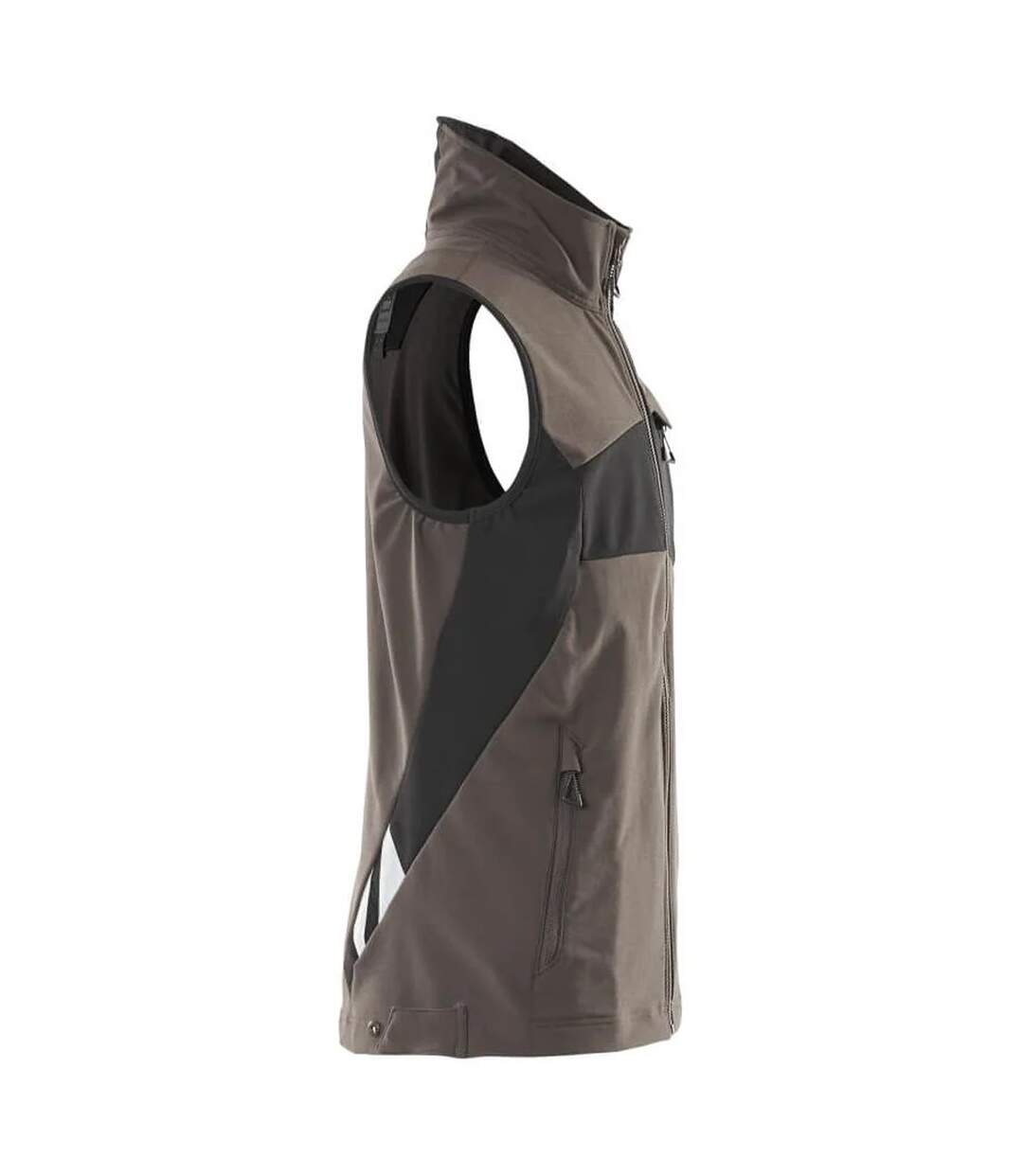 Mens Accelerate Two Tone 4 Way Stretch Lightweight Gilet Dark Anthracite Black Mascot-3