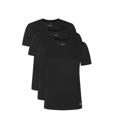 X3 t-shirt noir mixte calvin klein jeans cotton