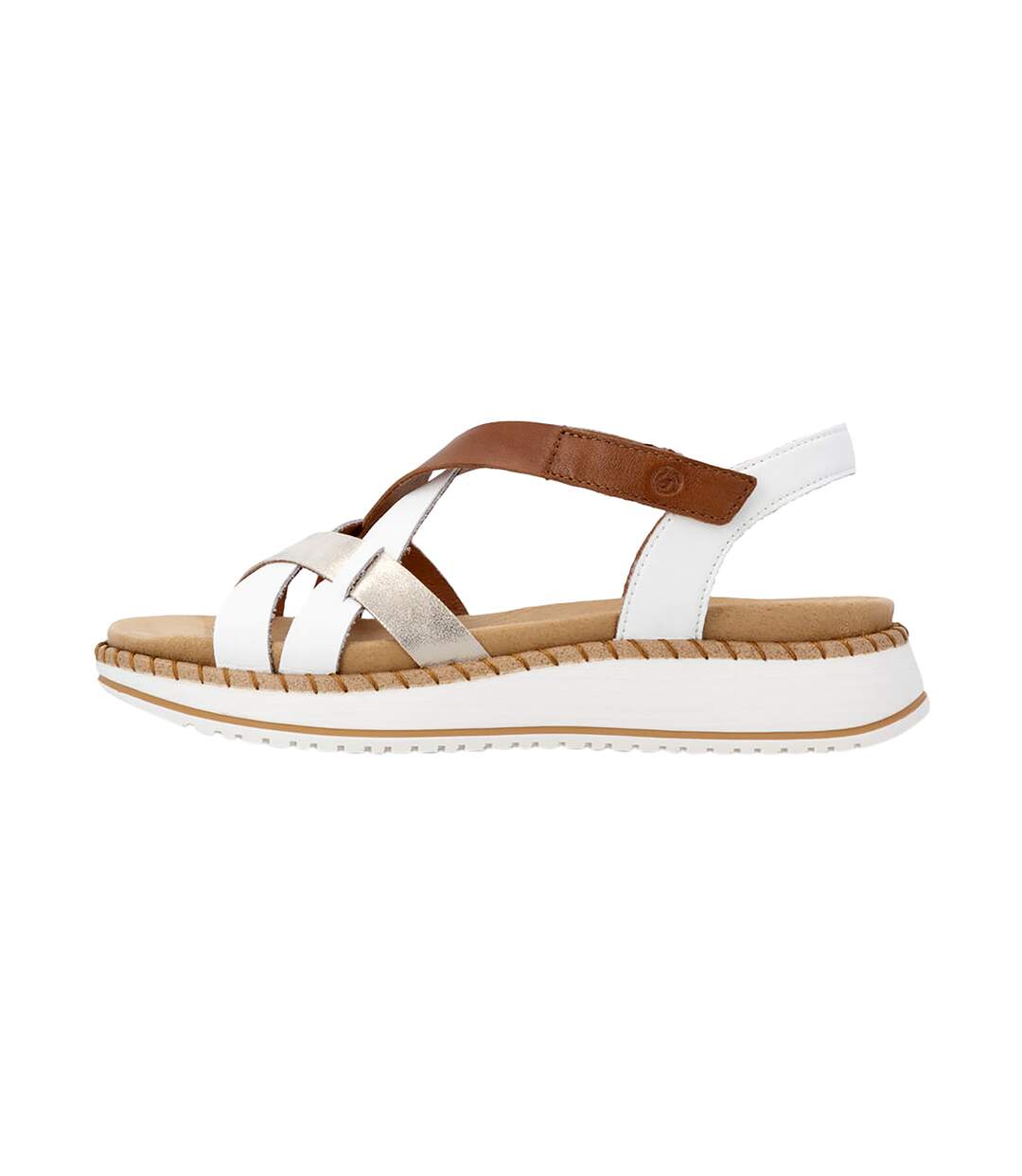 Sandale Cuir Compensée Remonte-1