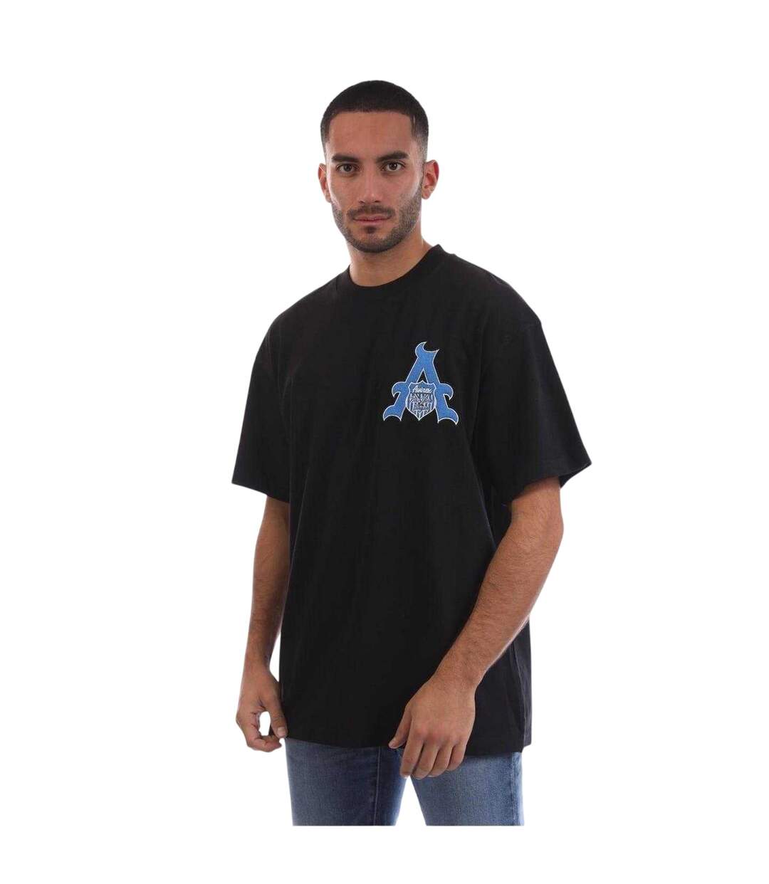 Mens Cunningham Oversized T-shirt Black Avirex-2
