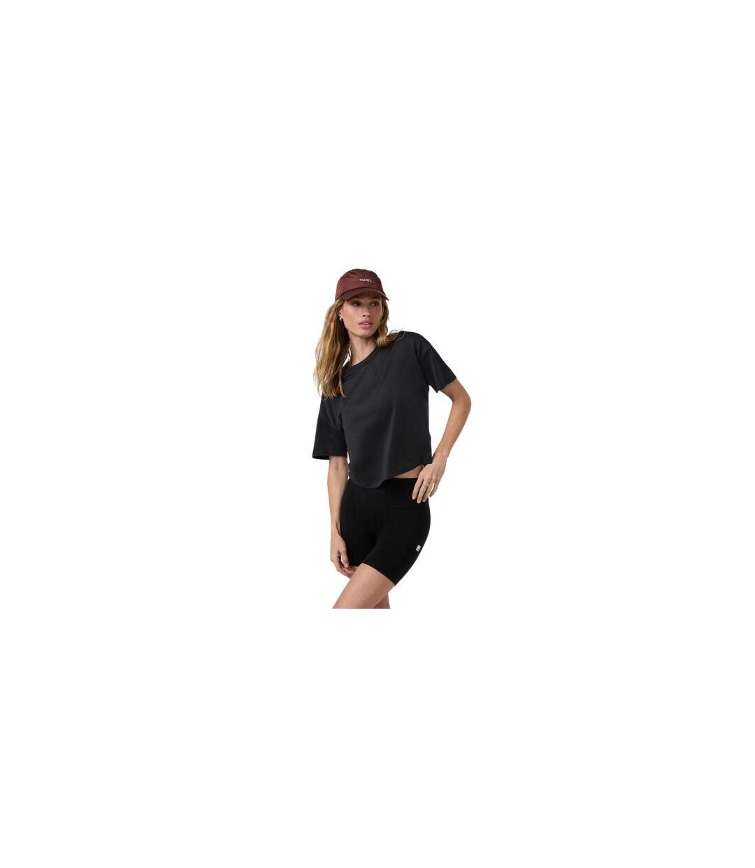 Haut Sport Femme Noir Chiné Vuori-1