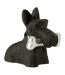 Statuette Terrier Écossais Disco 39cm Noir-1