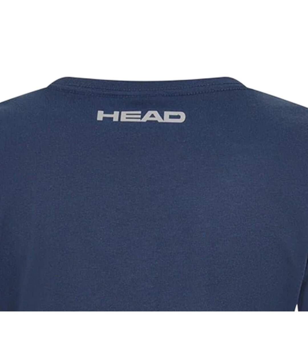 Womens/ladies Club Lara Graphic Print T-shirt Navy Head-4