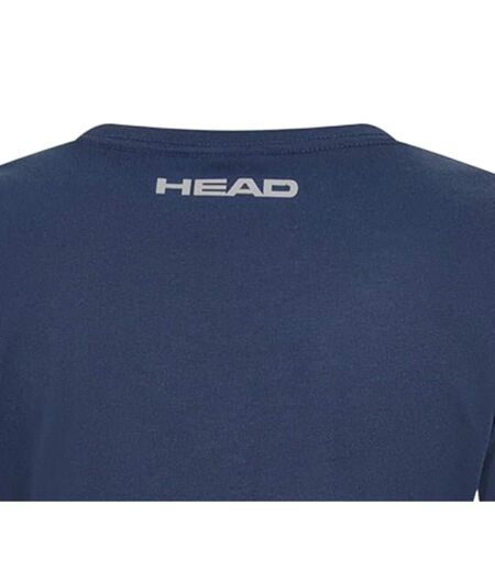 Womens/ladies Club Lara Graphic Print T-shirt Navy Head