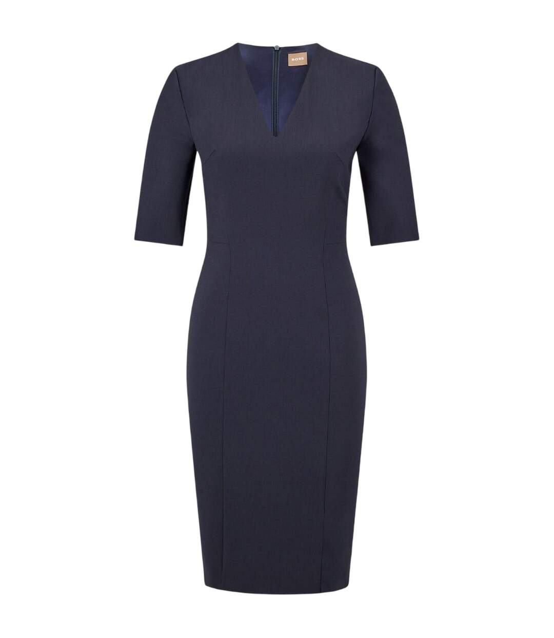 Robe Mi-longue Manches ¾ Daleno Femme Bleu Boss-2