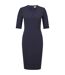 Robe Mi-longue Manches ¾ Daleno Femme Bleu Boss-2