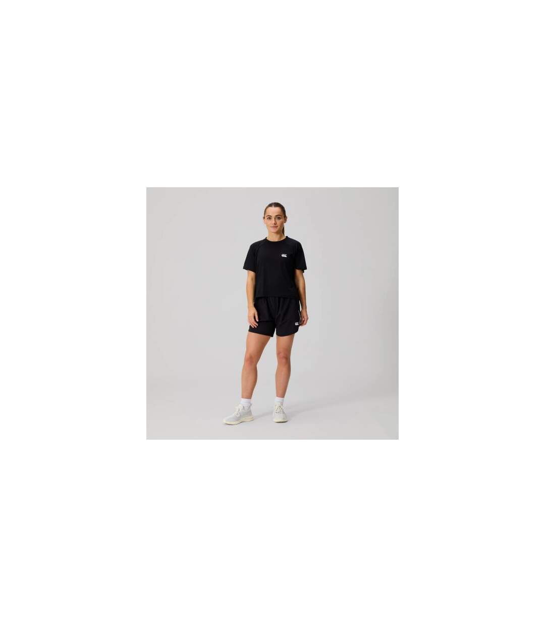 Womens/ladies Tempo+ T-shirt Black Canterbury-1